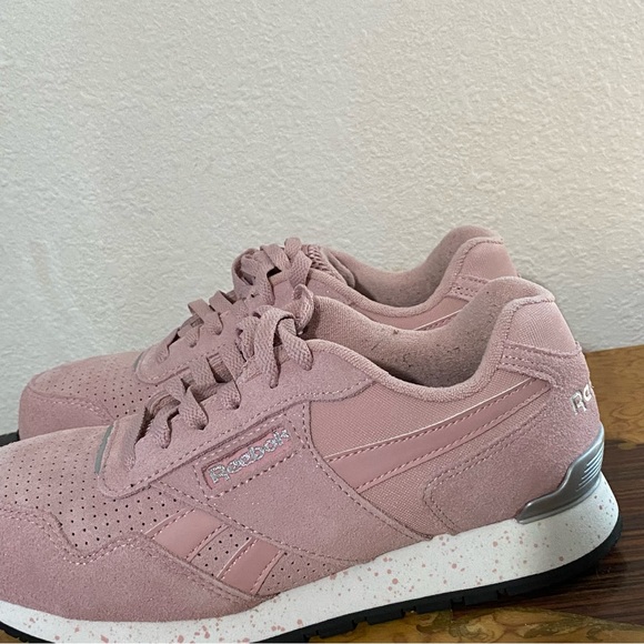 Reebok Harman Women's size 7 M Pink Suede Classic Work Shoes composite Toe - Picture 10 of 15